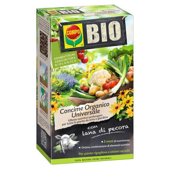 COMPO BIO Concime con lana di pecora da 2 Kg